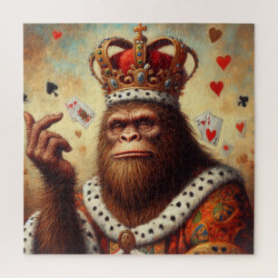 Bigfoot Queen of Hearts Jigsaw Puzzle