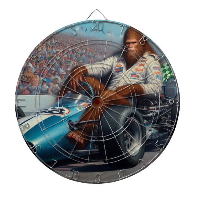 Bigfoot Racecar Dart Board (Front)