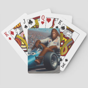 Bigfoot Racecar Poker Cards