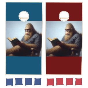 Bigfoot Reading Cornhole Set