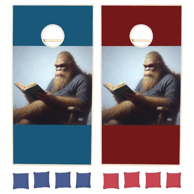Bigfoot Reading Cornhole Set (Set)