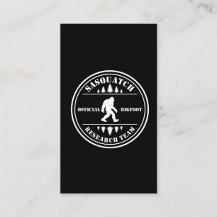 Bigfoot Research Team Finding Sasquatch Humor Business Card