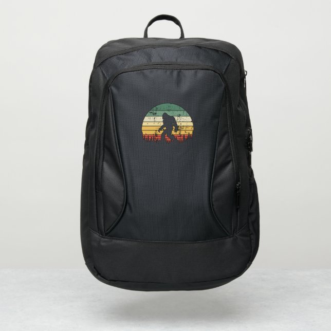 Bigfoot Retro Sunset Gift Port Authority® Backpack (Front)
