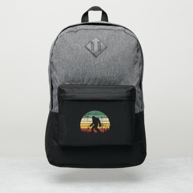 Bigfoot Retro Sunset Gift Port Authority® Backpack (Front)
