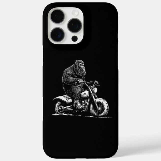 Bigfoot Riding A Motorcycle Bike Funny Sasquatch M Case-Mate iPhone Case (Back)