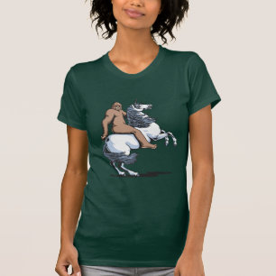 Bigfoot Riding a Unicorn T-Shirt