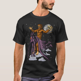 Bigfoot Riding Mothman T-Shirt
