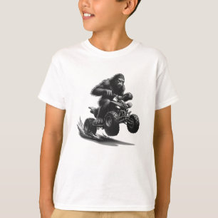 Bigfoot Riding Quad Bike  T-Shirt