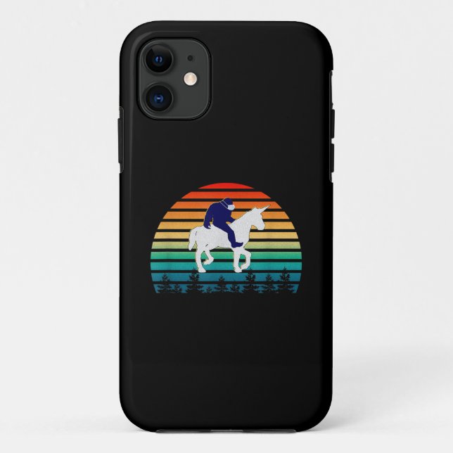 Bigfoot Riding Unicorn Case-Mate iPhone Case (Back)
