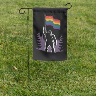 Bigfoot Rock On LGBTQ Progressive New Pride Flag 