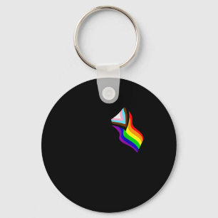 Bigfoot Rock On Proud Gay Lgbtq Progressive New Pr Keychain