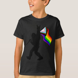 Bigfoot Rock On Proud Gay Lgbtq Progressive New Pr T-Shirt