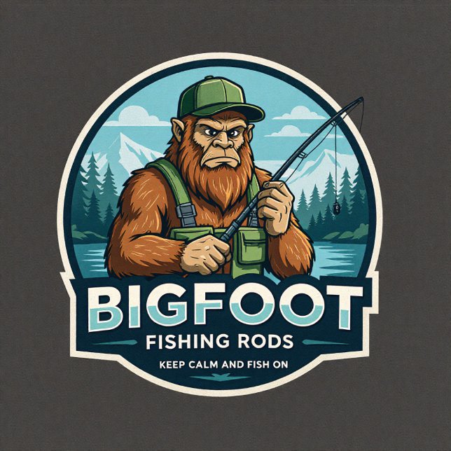 Bigfoot Rods Keep Calm Fish On Sticker (Creator Uploaded)