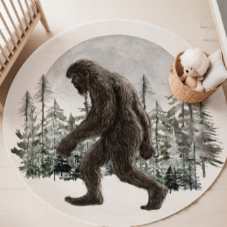 Bigfoot room decor, Sasquatch  Rug