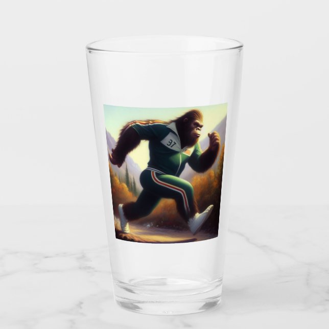 Bigfoot Running Glass (Front)