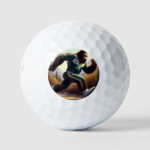 Bigfoot Running Golf Balls