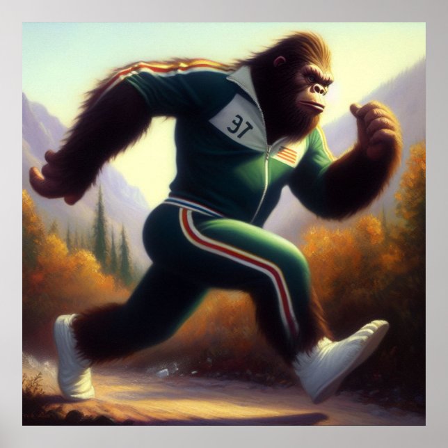 Bigfoot Running Poster (Front)