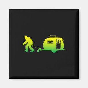 Bigfoot Rv Motorhome Camping Sasquatch Campervan G Magnet
