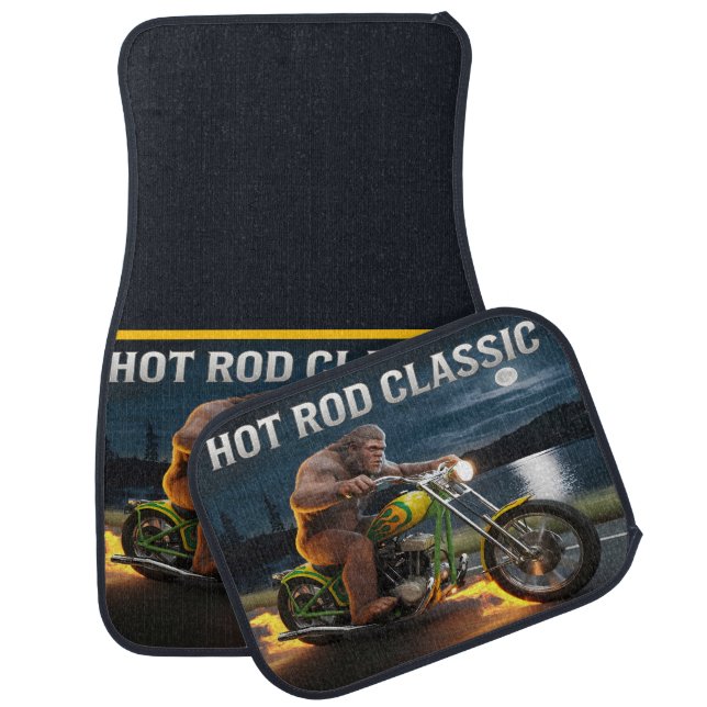 Bigfoot’s Blazing Midnight Adventure Car Floor Mat (Set)