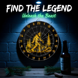Bigfoot’s Favorite Game: Dart and Seek Dart Board
