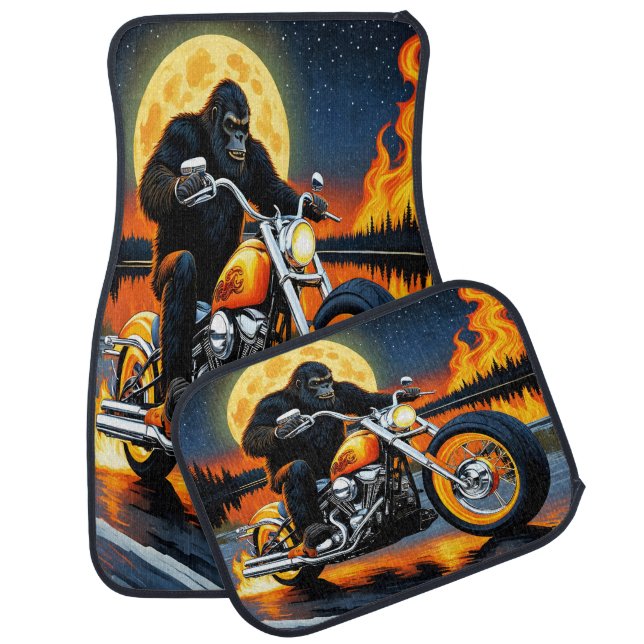 Bigfoot’s Fiery Wilderness Journey Car Floor Mat (Set)