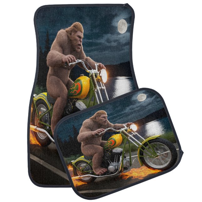 Bigfoot’s Flame-Lit Forest Cruise Car Floor Mat (Set)