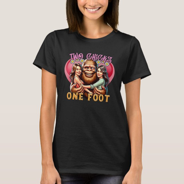 Bigfoot’s Gorgeous Ladies Adventure Art T-Shirt (Front)