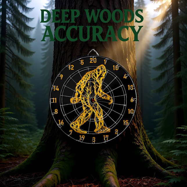 Bigfoot’s Throwing Skills Are Legendary Too Dart Board (Creator Uploaded)