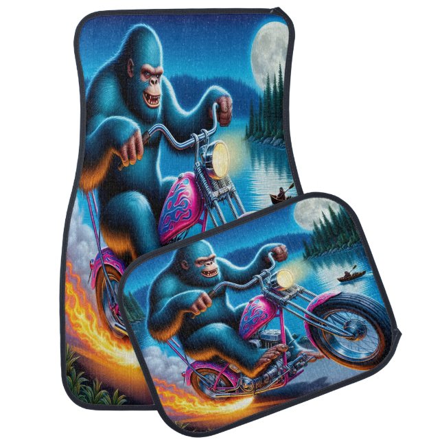 Bigfoot’s Wild Flame-Filled Ride Car Floor Mat (Set)