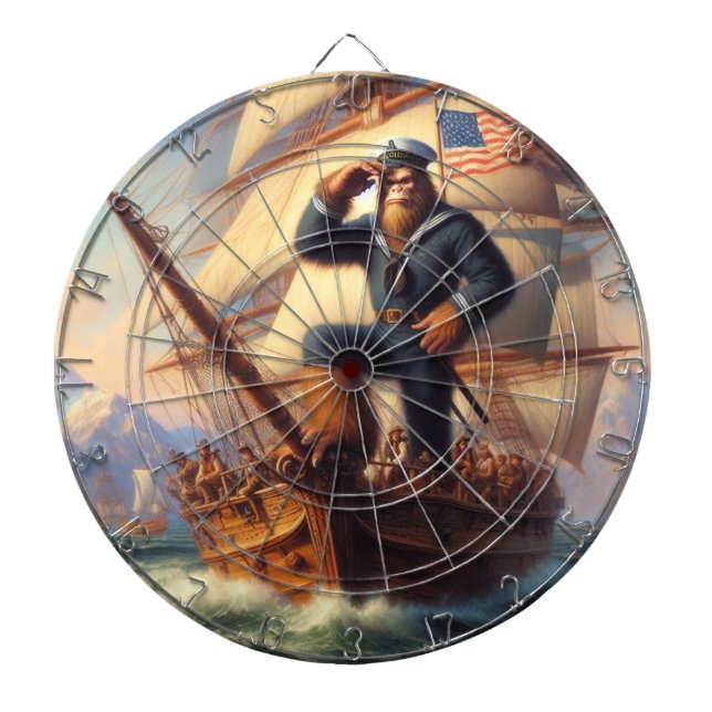 Bigfoot Sailor Dart Board (Front)