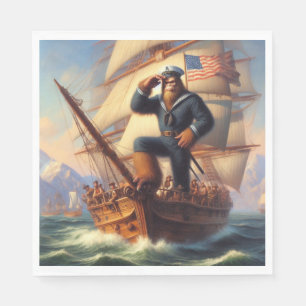Bigfoot Sailor Napkins