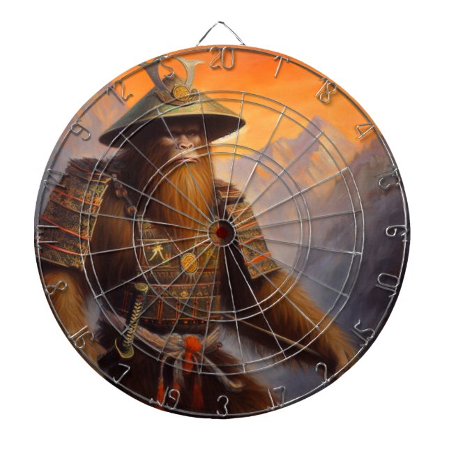 Bigfoot Samurai Dart Board (Front)