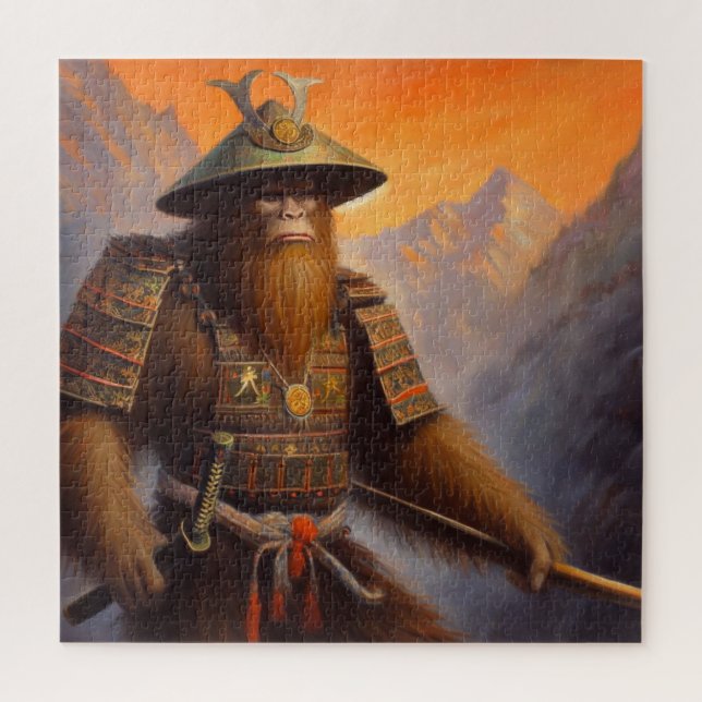 Bigfoot Samurai Jigsaw Puzzle (Vertical)