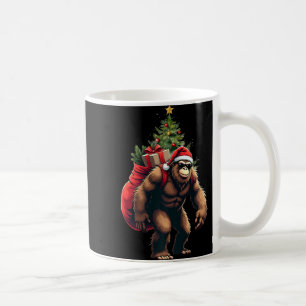 Bigfoot Santa Christmas Tree Lights Funny Xmas Sas Coffee Mug