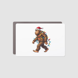 Bigfoot Santa Christmas Tree Lights Xmas Boys Men  Car Magnet