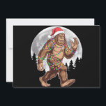 Bigfoot Santa Christmas Tree Lights Xmas Sasquatch Holiday Card<br><div class="desc">Bigfoot Santa Christmas Tree Lights Xmas Sasquatch</div>