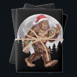 Bigfoot Santa Christmas Tree Lights Xmas Sasquatch Wrapping Paper Sheets<br><div class="desc">Bigfoot Santa Christmas Tree Lights Xmas Sasquatch</div>