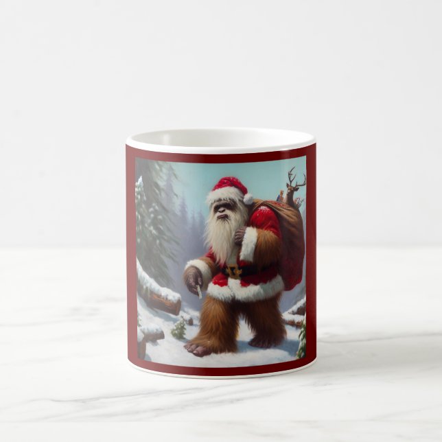 Bigfoot Santa Claus Coffee Mug (Center)