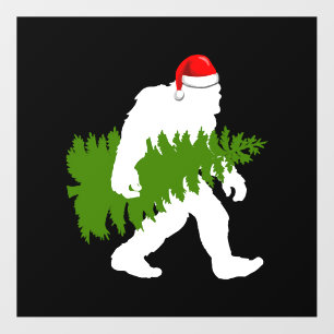 BigFoot Santa Claus Fun Christmas Gifts Floor Decals