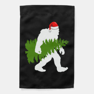 BigFoot Santa Claus Fun Christmas Gifts Garden Flag