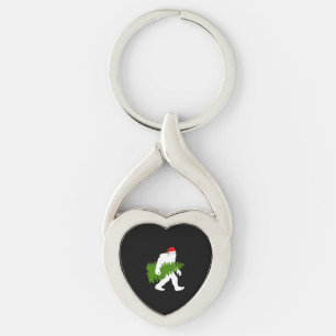 BigFoot Santa Claus Fun Christmas Gifts Keychain