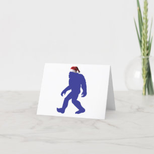 Bigfoot Santa Claus Letterpress Thank You Card