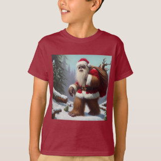 Bigfoot Santa Claus T-Shirt