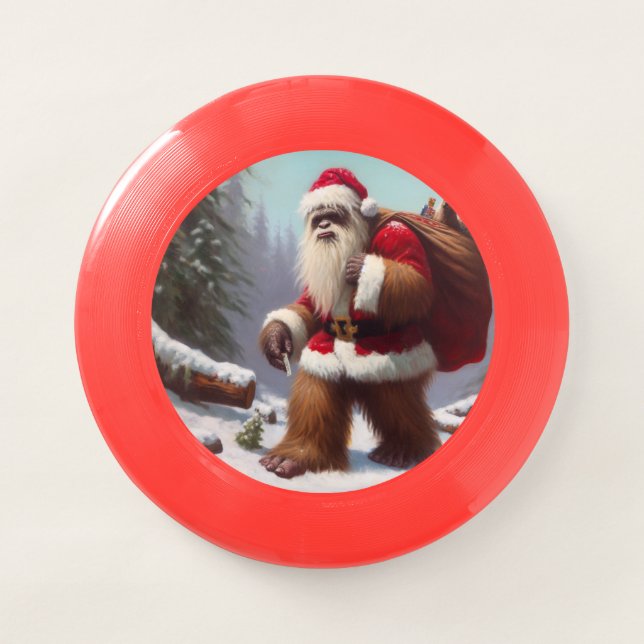Bigfoot Santa Claus Wham-O Frisbee (Front)