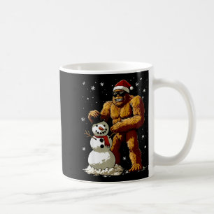 Bigfoot Santa Snowman Kids Boys Men Xmas Christmas Coffee Mug
