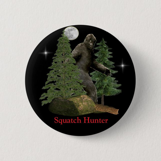 Bigfoot sasquacth button (Front)