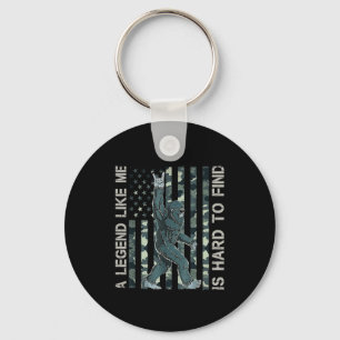Bigfoot Sasquatch A Legend Like Me Is Hard To Find Keychain