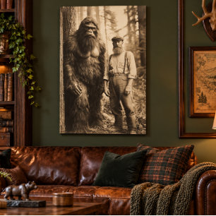 Bigfoot Sasquatch Acrylic Wall Art 24x36