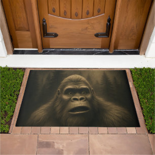 Bigfoot Sasquatch Alien UFO Funny Doormat