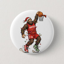Bigfoot Sasquatch Basketball Christmas 2026 Holida